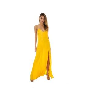 Stillwater Ever Thine Yellow Maxi Dress